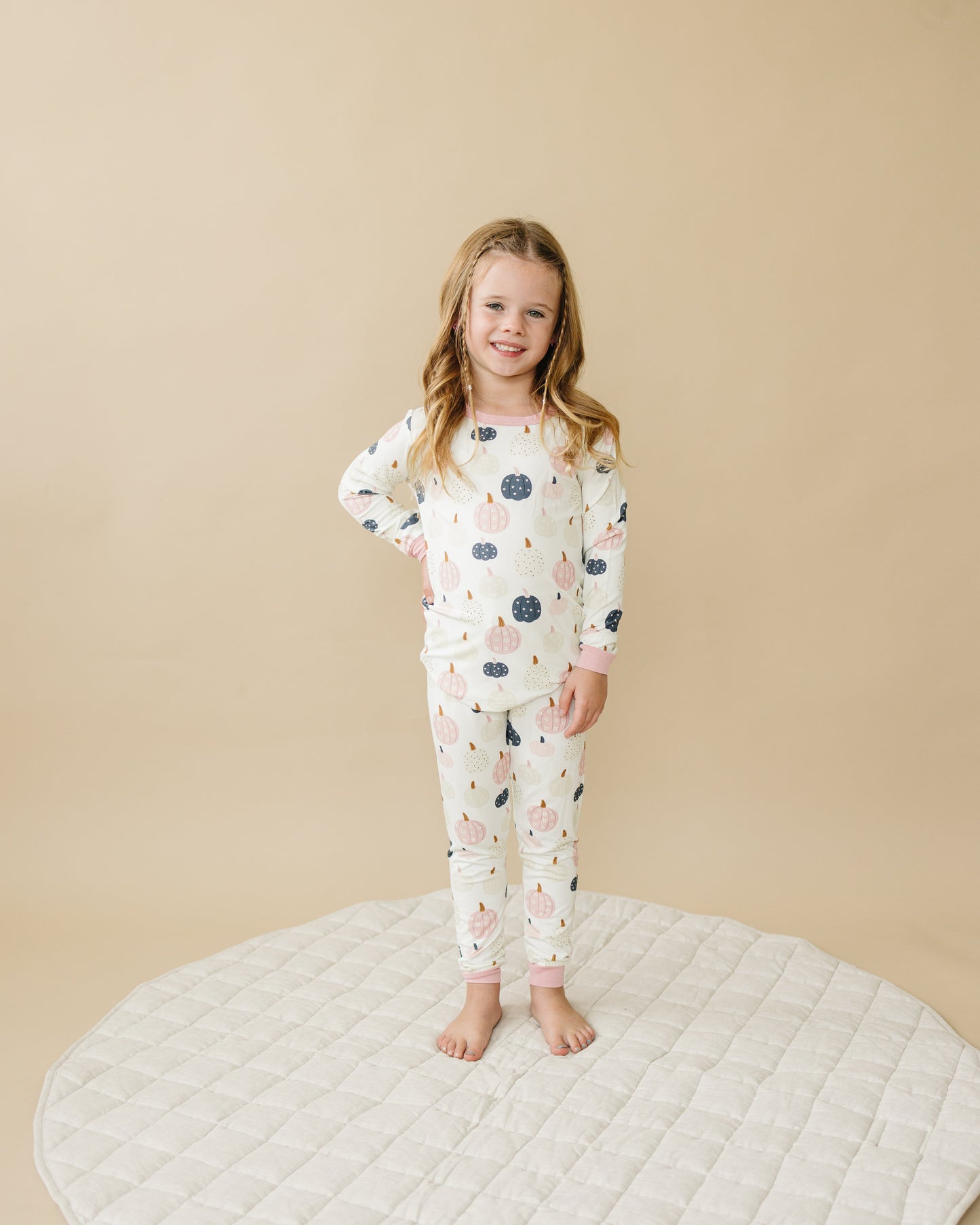 Little Joy Co. Pretty 'n Pumpkin 2pc Bamboo Pajamas