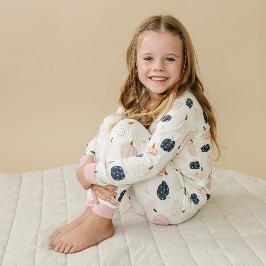 Little Joy Co. Pretty 'n Pumpkin 2pc Bamboo Pajamas