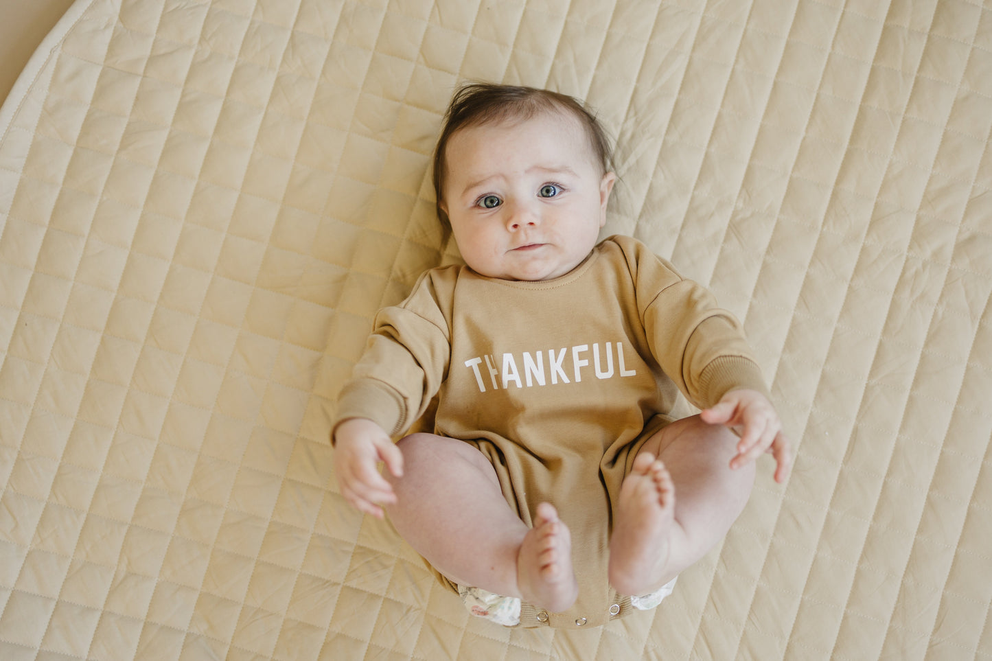 Thankful Sweatshirt Romper - more colors