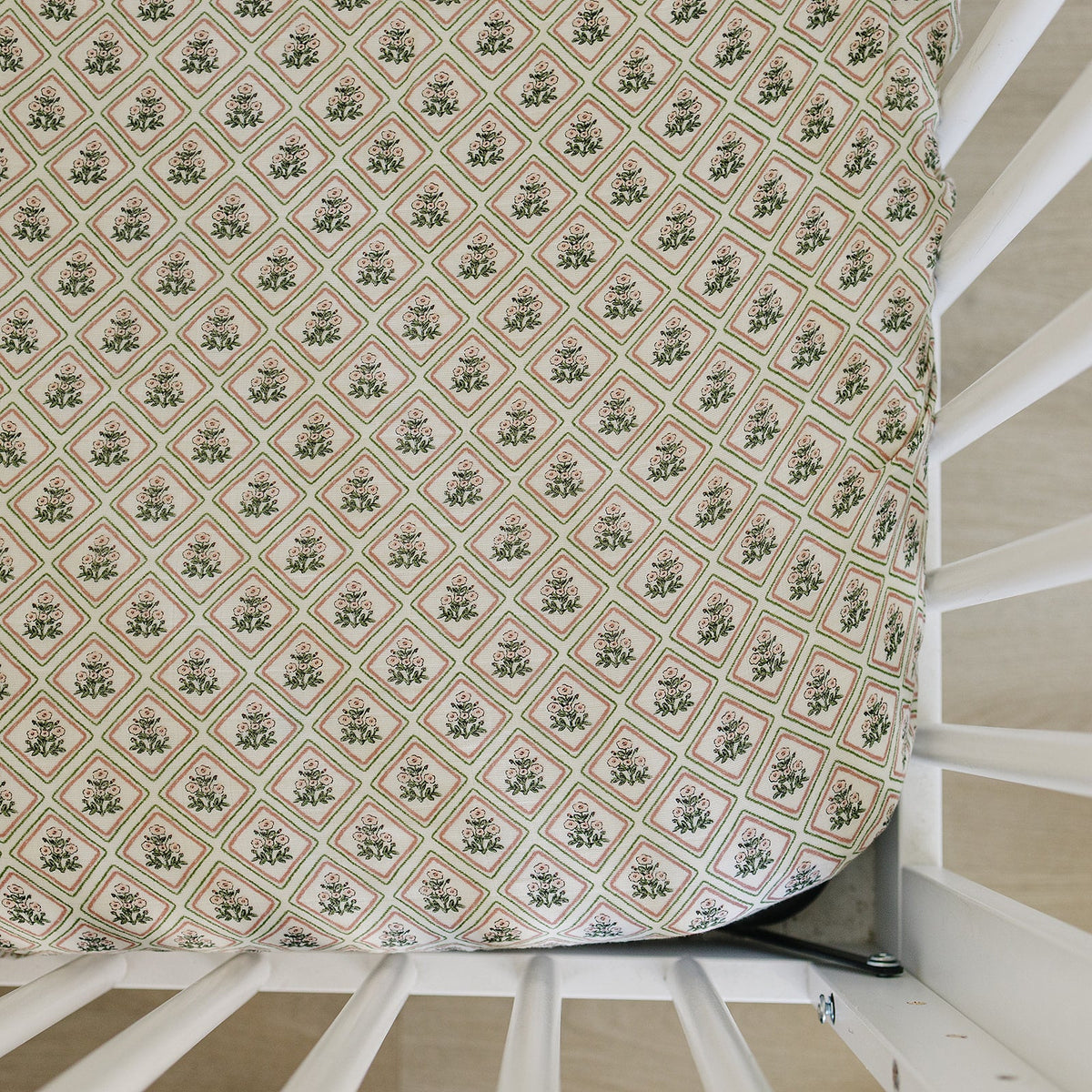 Country Garden Floral Muslin Crib Sheet