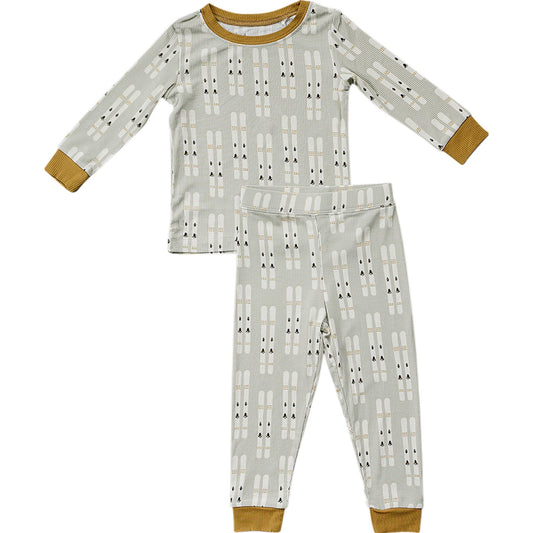 Mebie Baby Ski Ribbed Bamboo Cozy Set