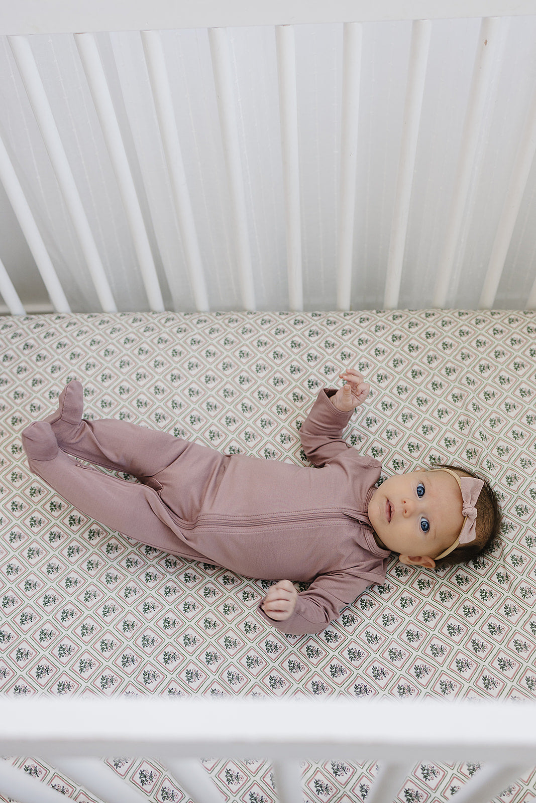 Country Garden Floral Muslin Crib Sheet