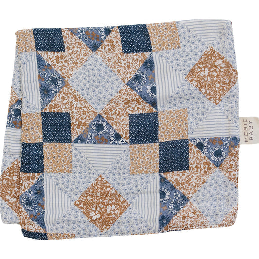 Patchwork Print Muslin Burp Cloth