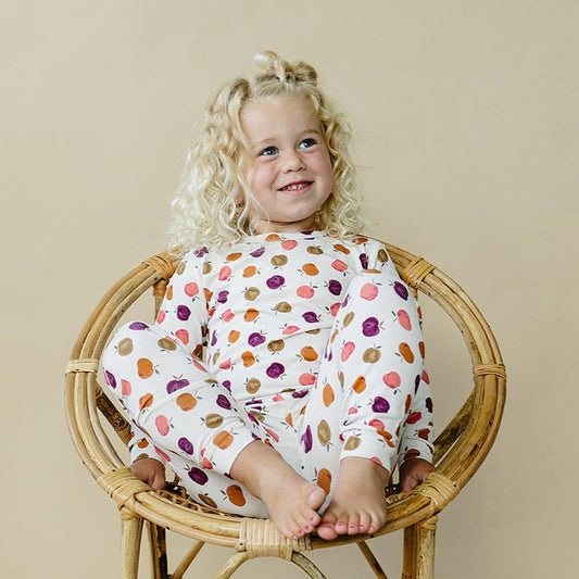 Little Joy Co. Apple of My Eye 2pc Bamboo Pajamas