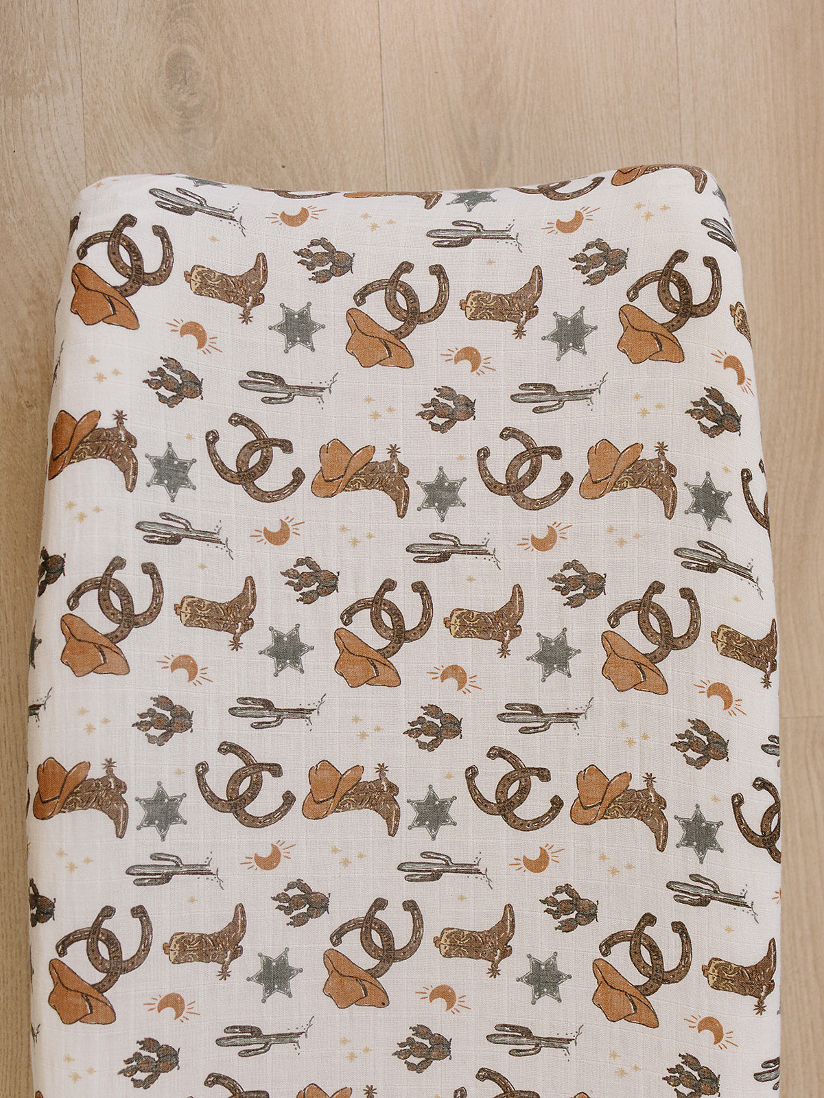 Outlaw Cowboy Muslin Changing Pad Cover
