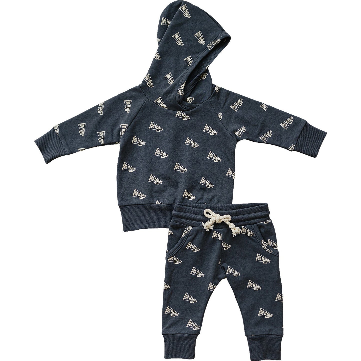 Mebie Baby Go Team Hooded French Terry Set