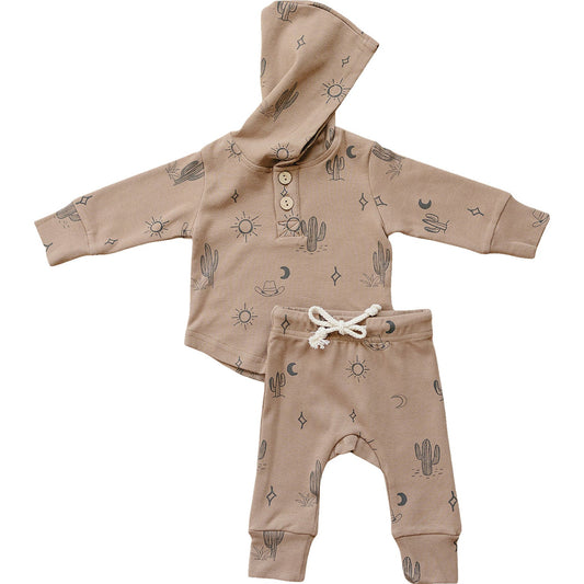 Mebie Baby Western Hooded Set