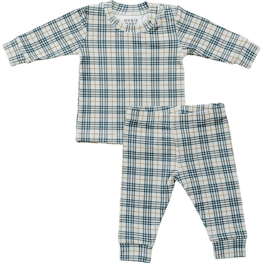 Mebie Baby Plaid Cozy Set