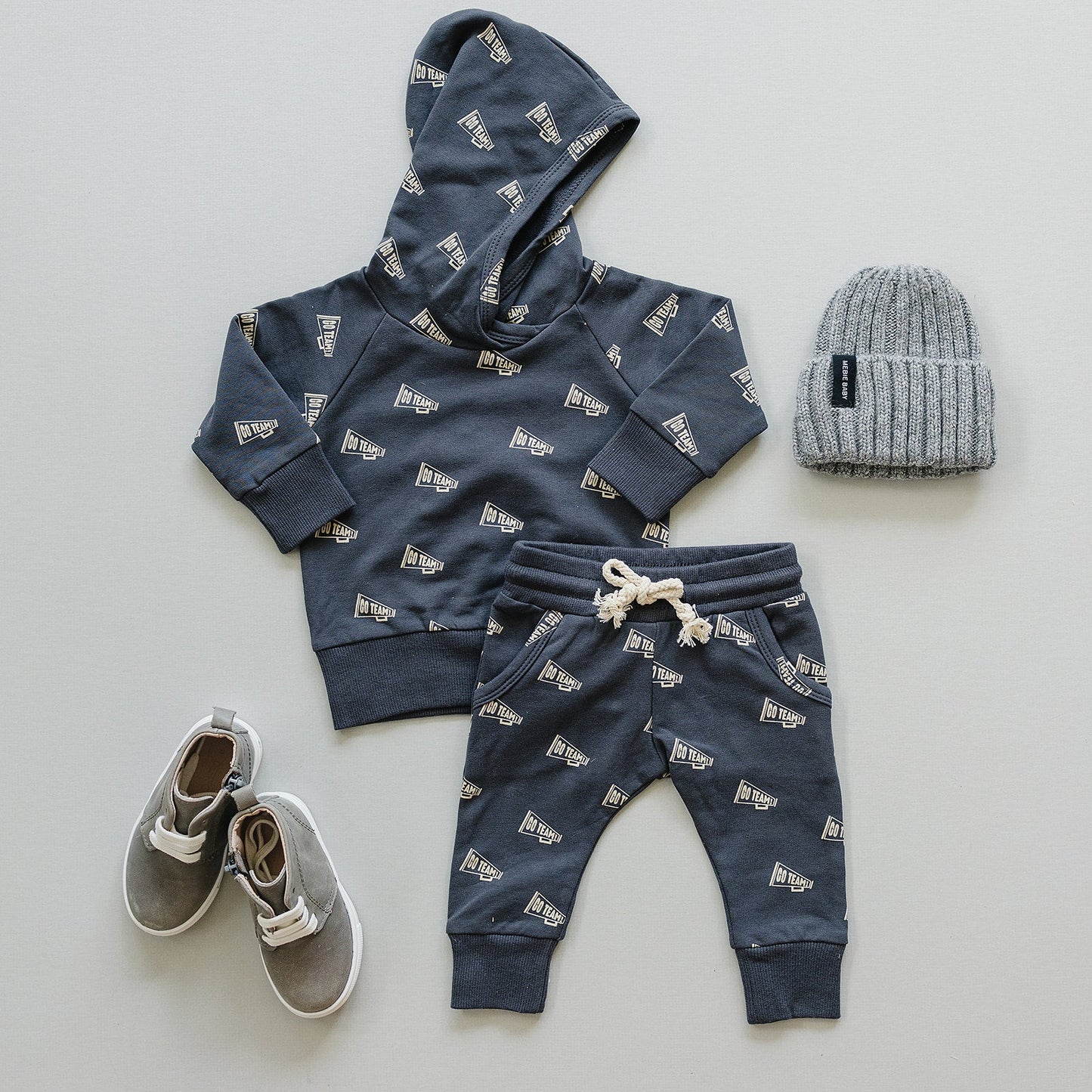 Mebie Baby Go Team Hooded French Terry Set