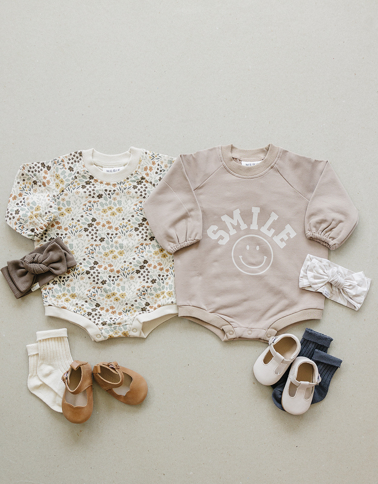 Mebie Baby Bloom French Terry Romper