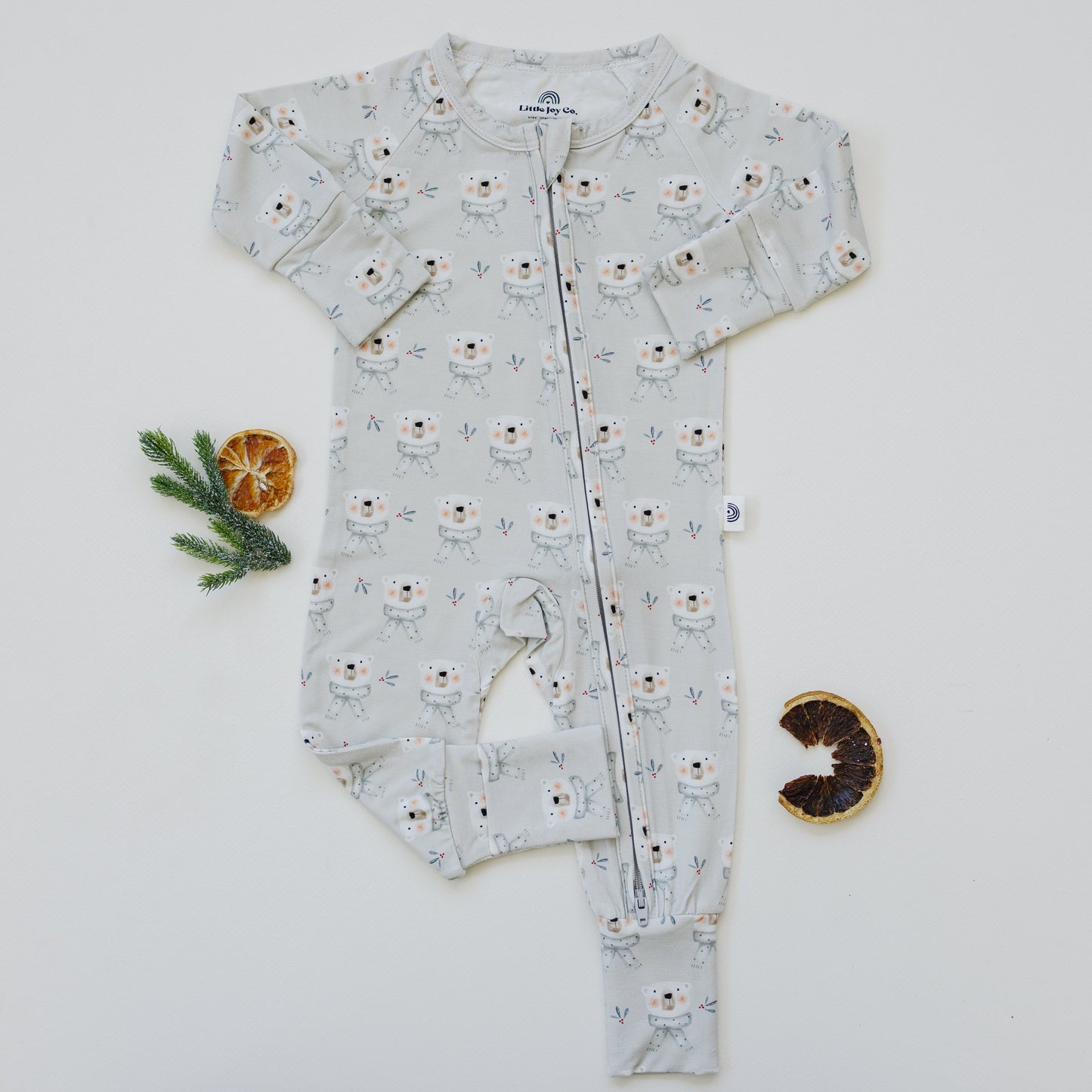 Little Joy Co. Beary Sleepy Zippy Romper