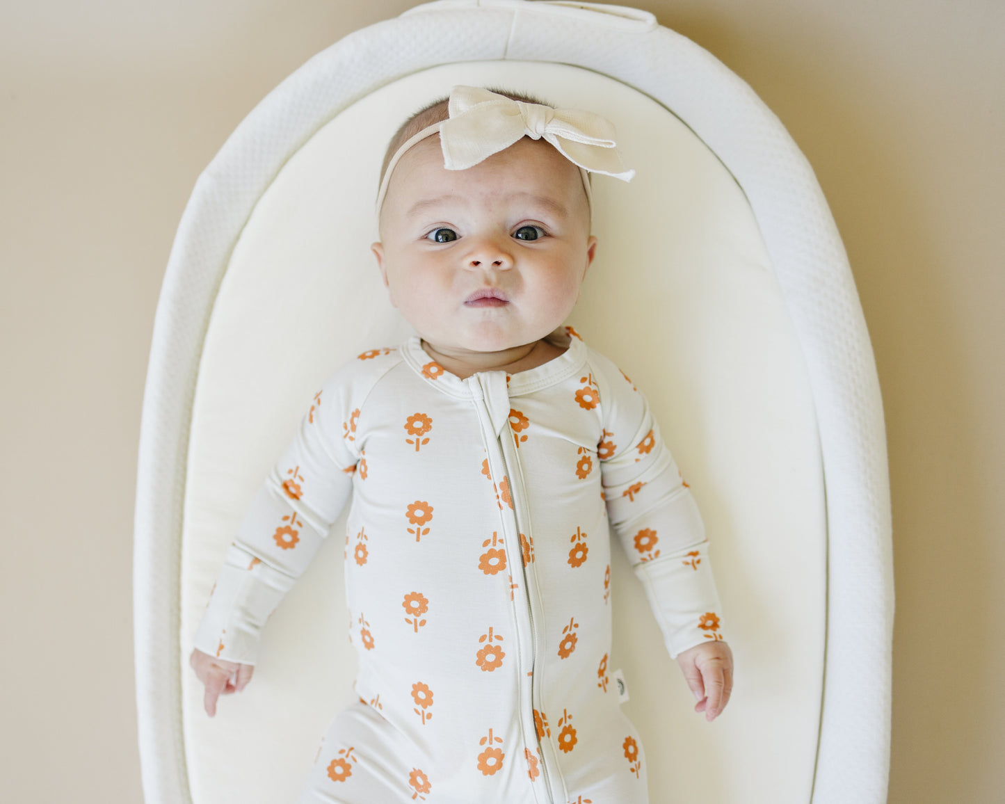 Little Joy Co. Pumpkin Posie Bamboo Zippy Sleeper