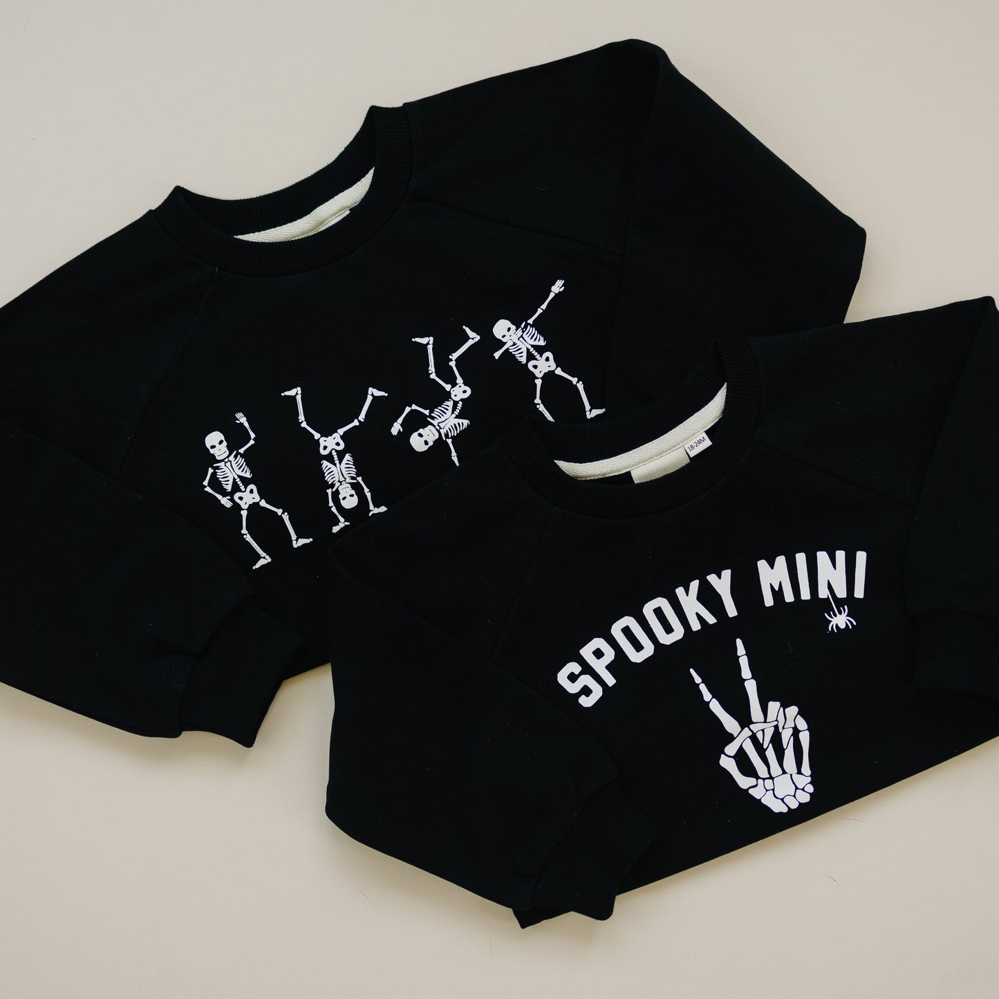 Organic Cotton Spooky Mini Crewneck Sweatshirt