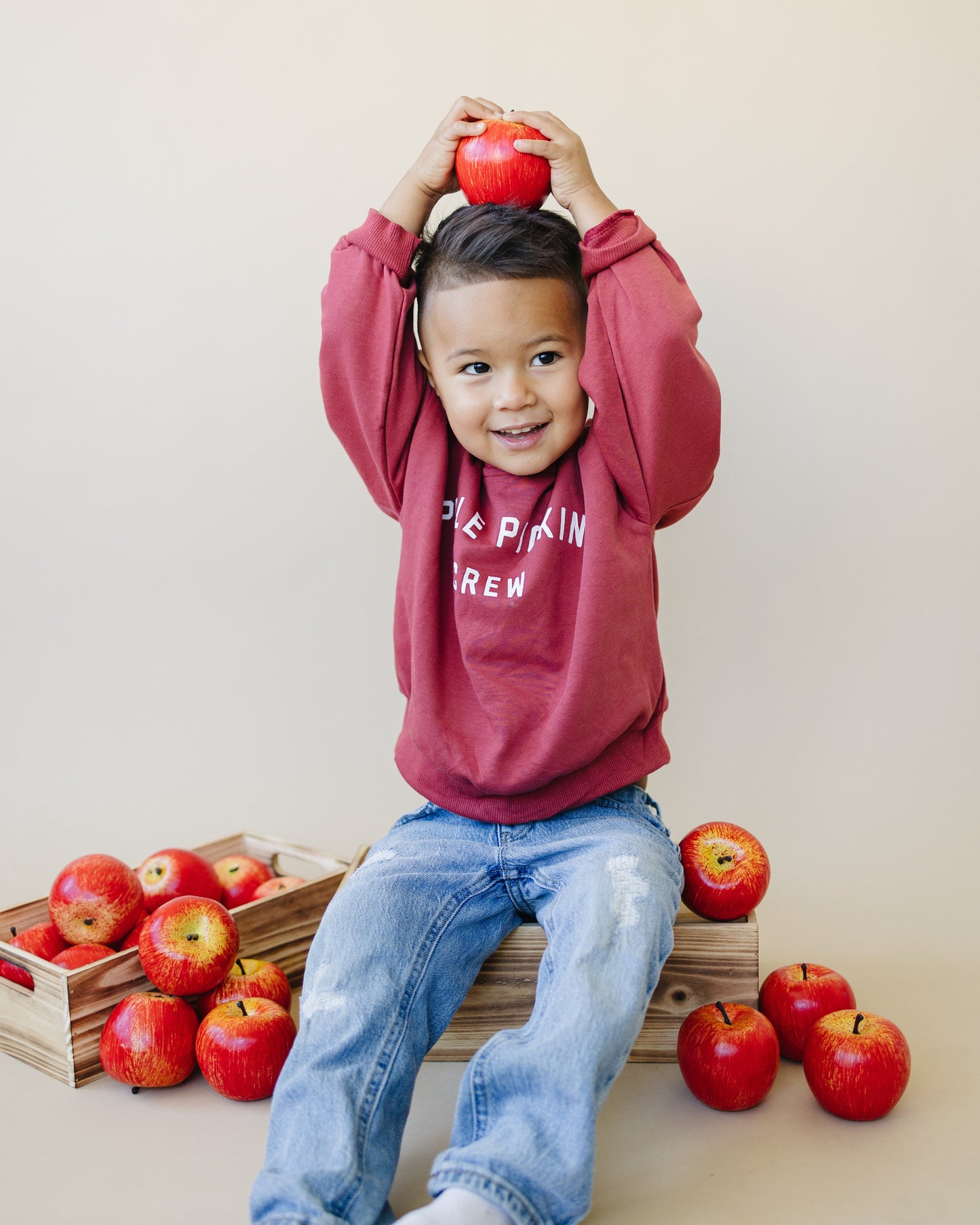 Little Joy Co. Apple Picking Crew Crewneck Sweatshirt