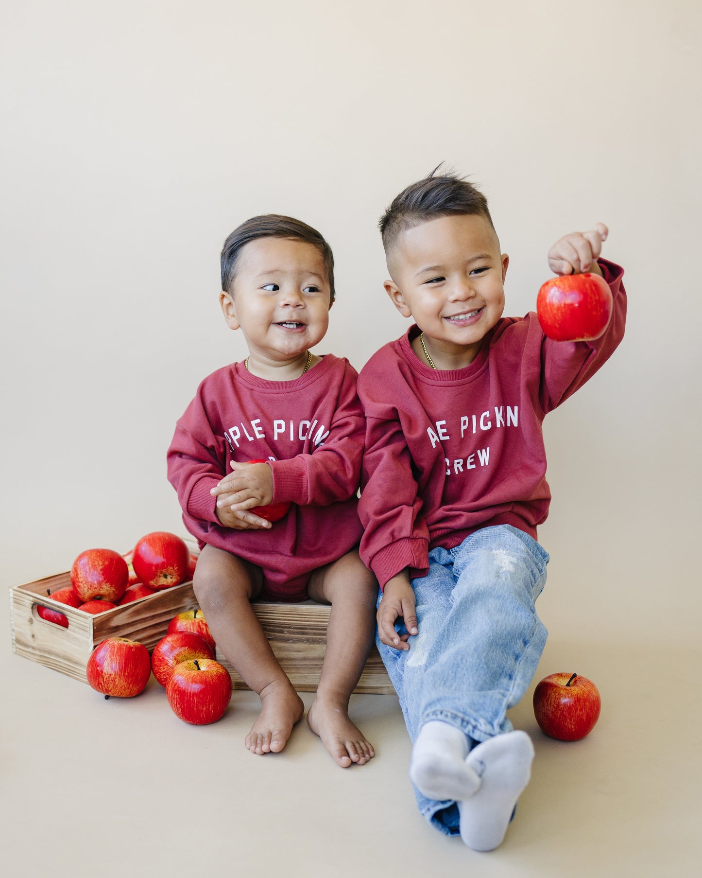 Little Joy Co. Apple Picking Crew Crewneck Sweatshirt