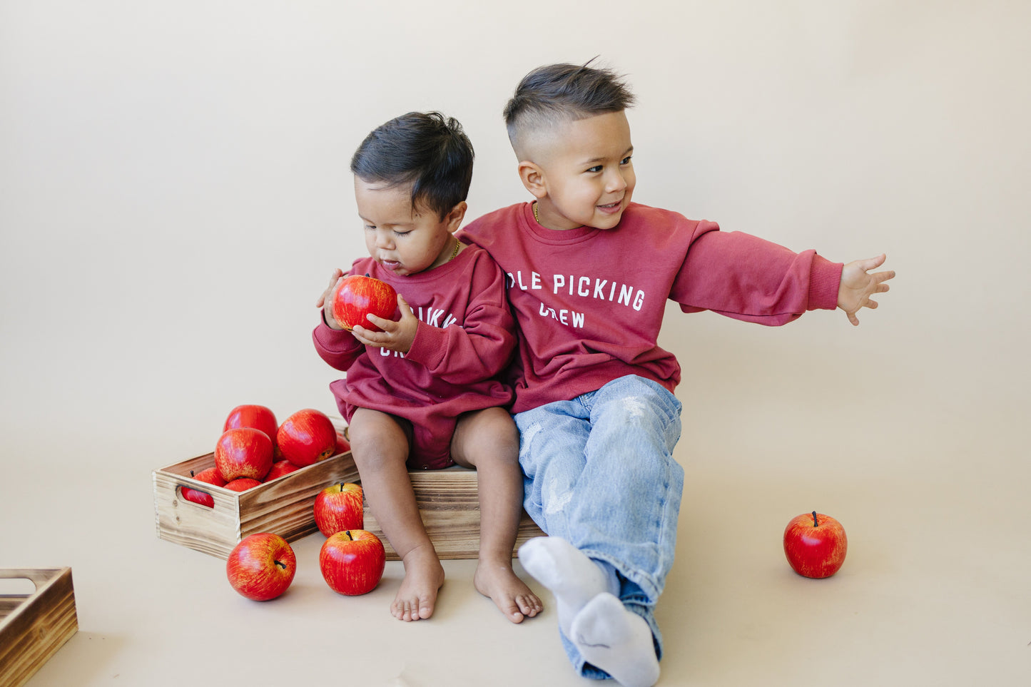 Little Joy Co. Apple Picking Crew Crewneck Sweatshirt