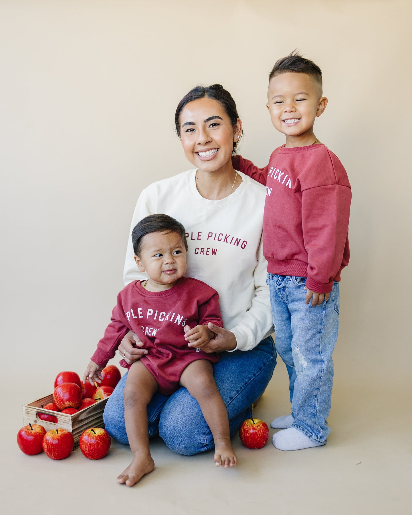 Little Joy Co. Apple Picking Crew Crewneck Sweatshirt