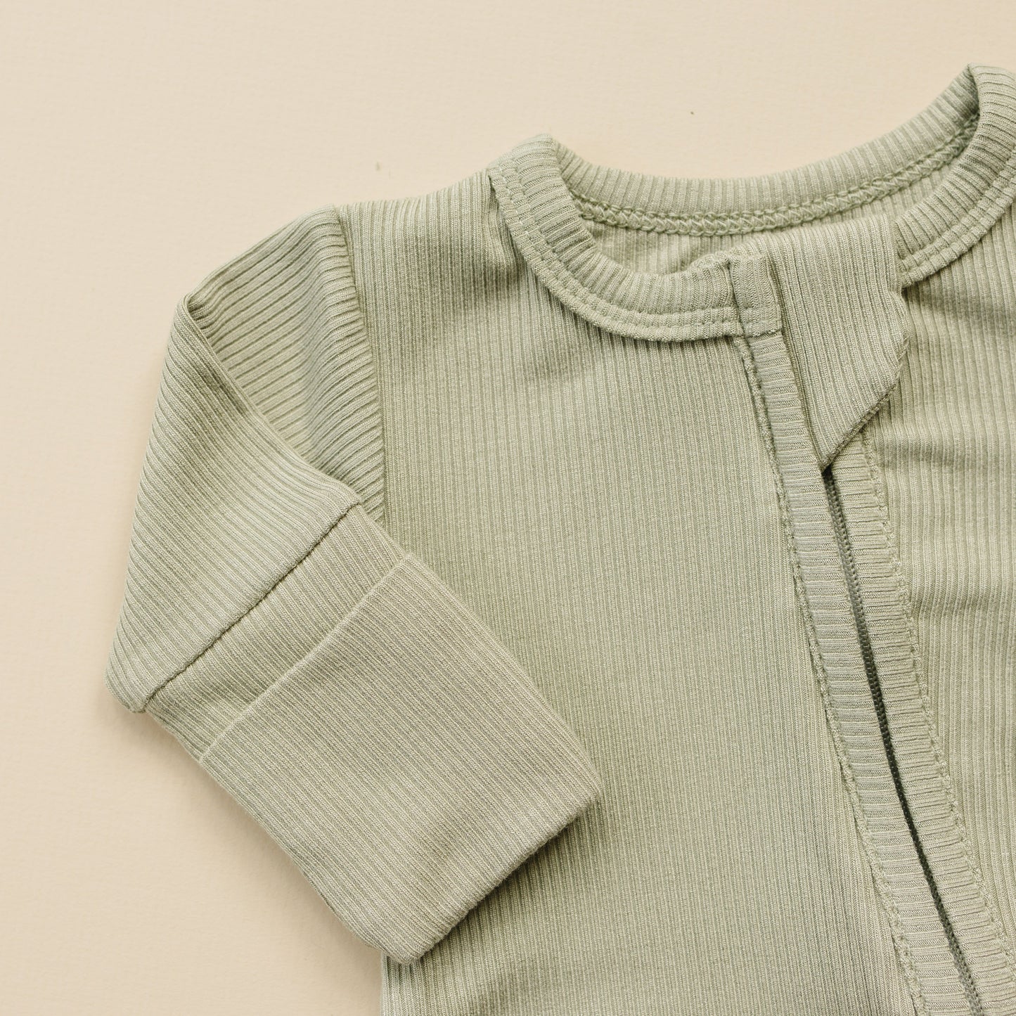 Little Joy Co. Solid Ribbed Bamboo Zippy Sleeper - more colors