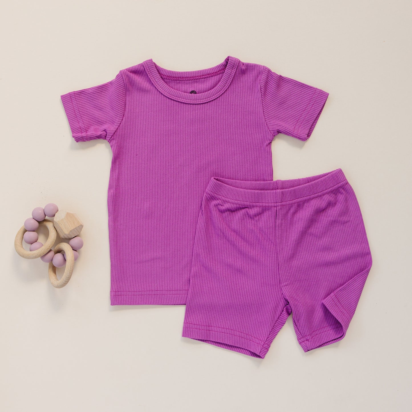 Little Joy Co. Solid Ribbed Bamboo 2pc Pajamas - more colors