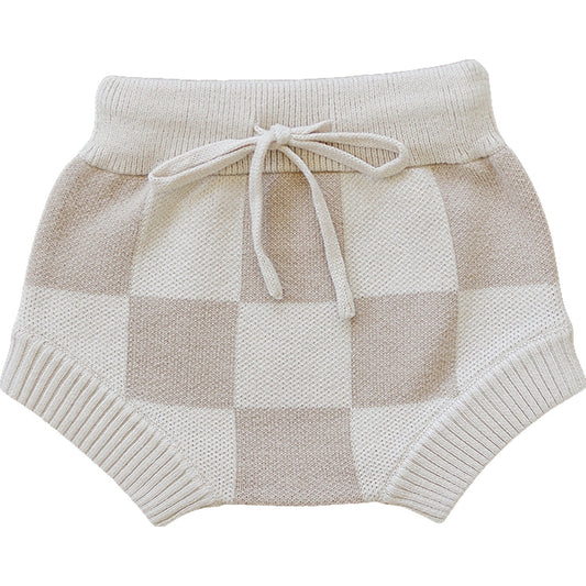 Mebie Baby Checkered Knit Bloomers