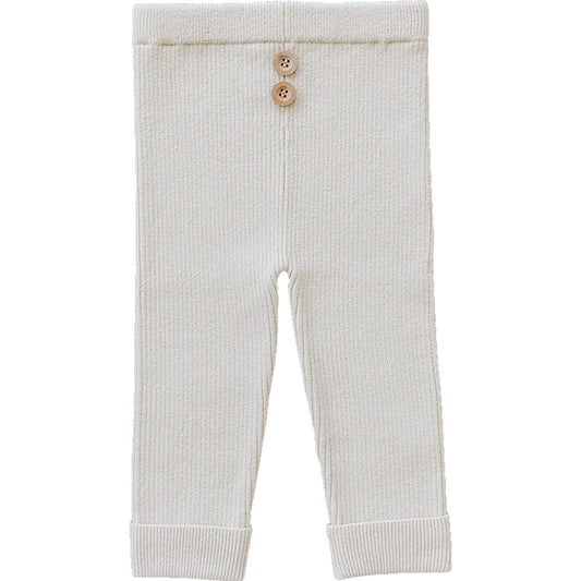 Mebie Baby Cream Knit Leggings