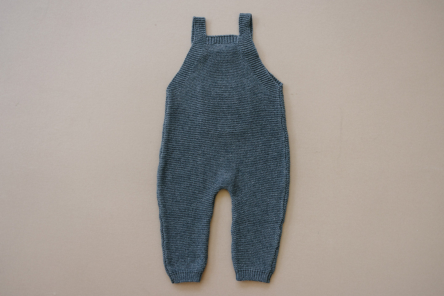 Mebie Baby Charcoal Knit Overalls