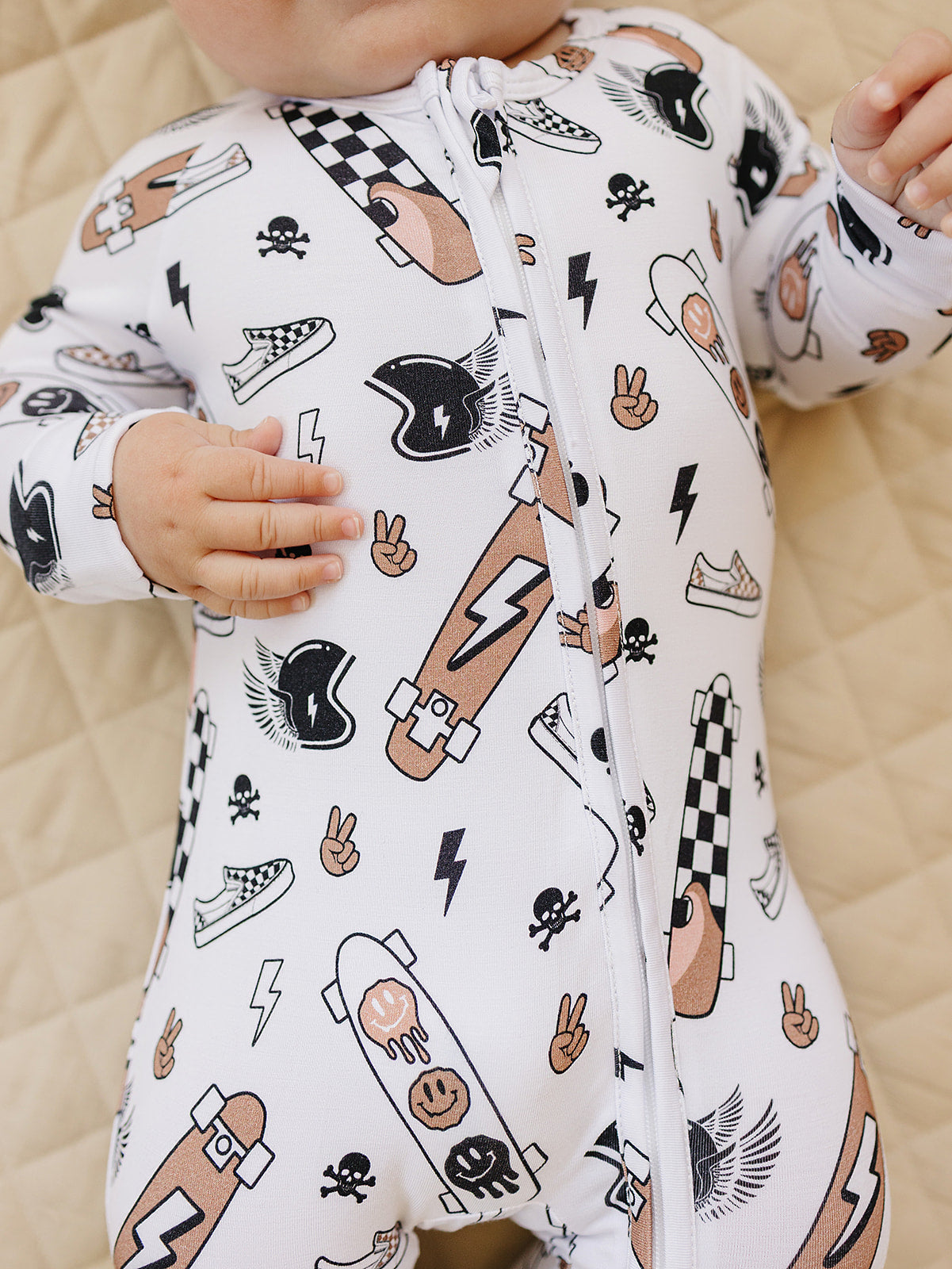 Bamboo Zip Romper | Sk8er