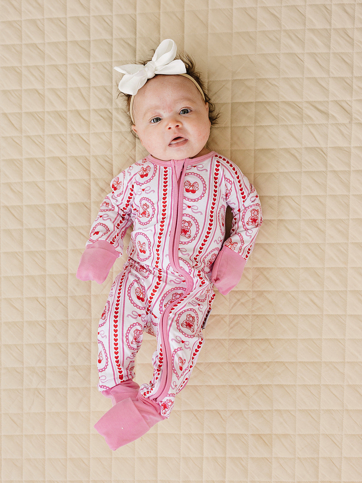 Bamboo Zip Romper | Cherry Bear