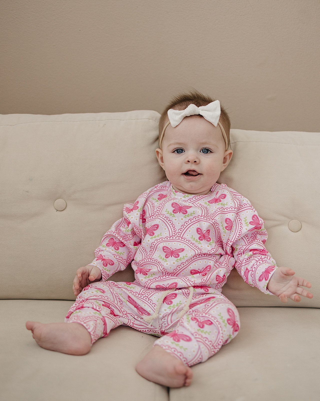 Jogger Set | Pink Butterfly