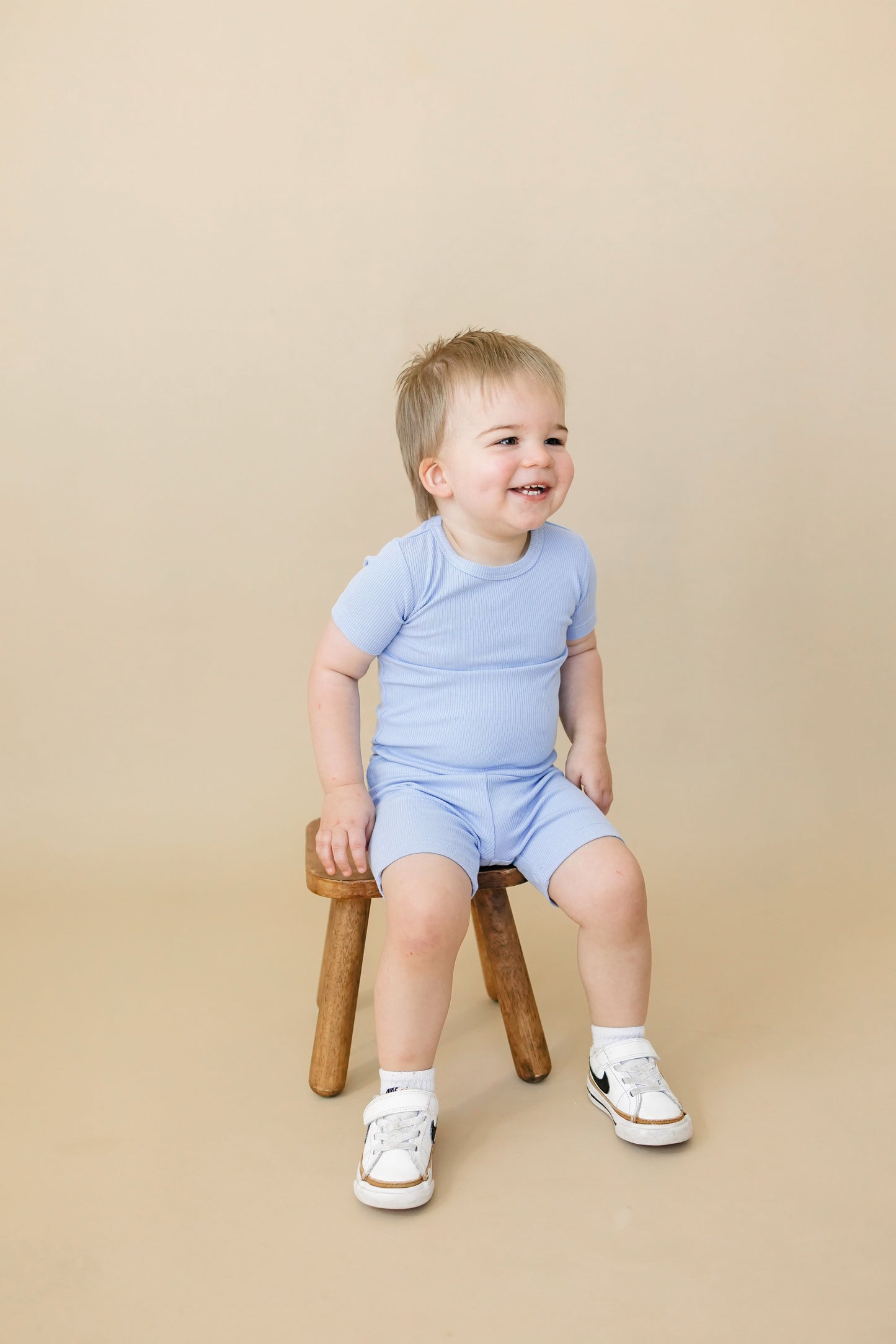 Little Joy Co. Solid Ribbed Bamboo 2pc Pajamas - more colors