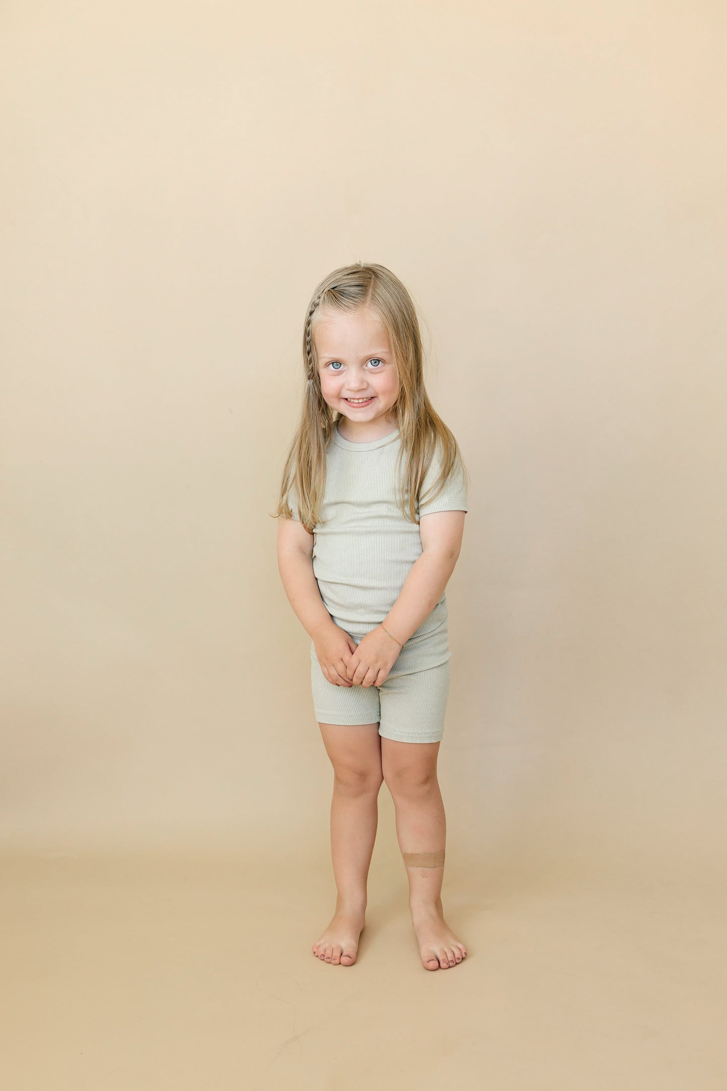 Little Joy Co. Solid Ribbed Bamboo 2pc Pajamas - more colors