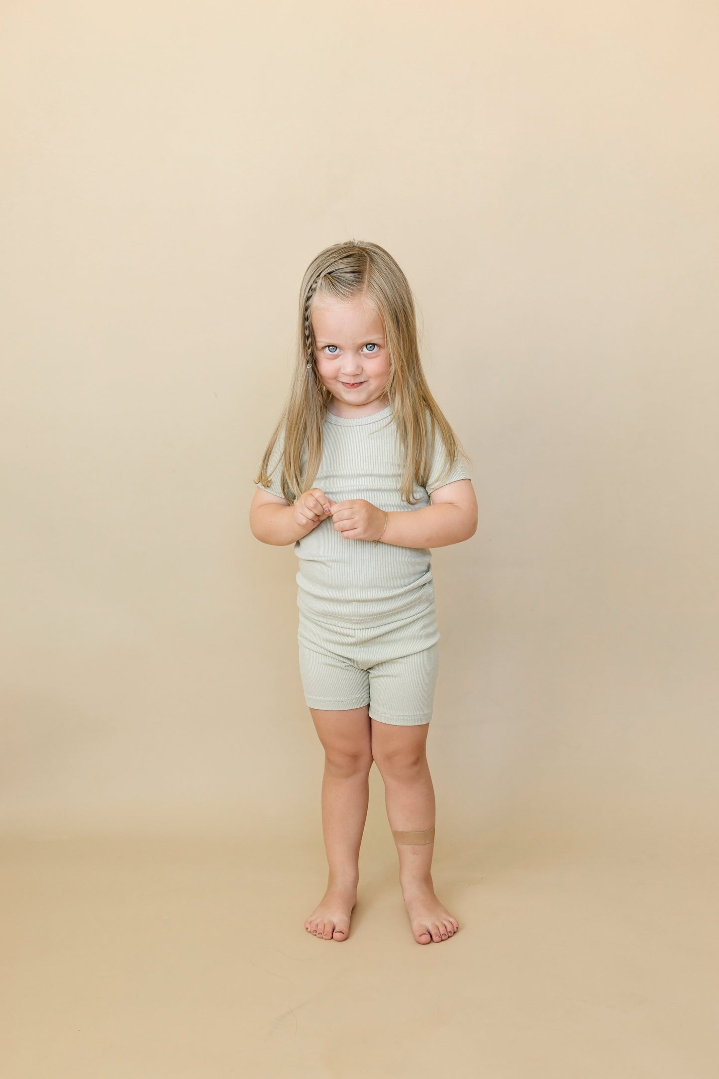 Little Joy Co. Solid Ribbed Bamboo 2pc Pajamas - more colors