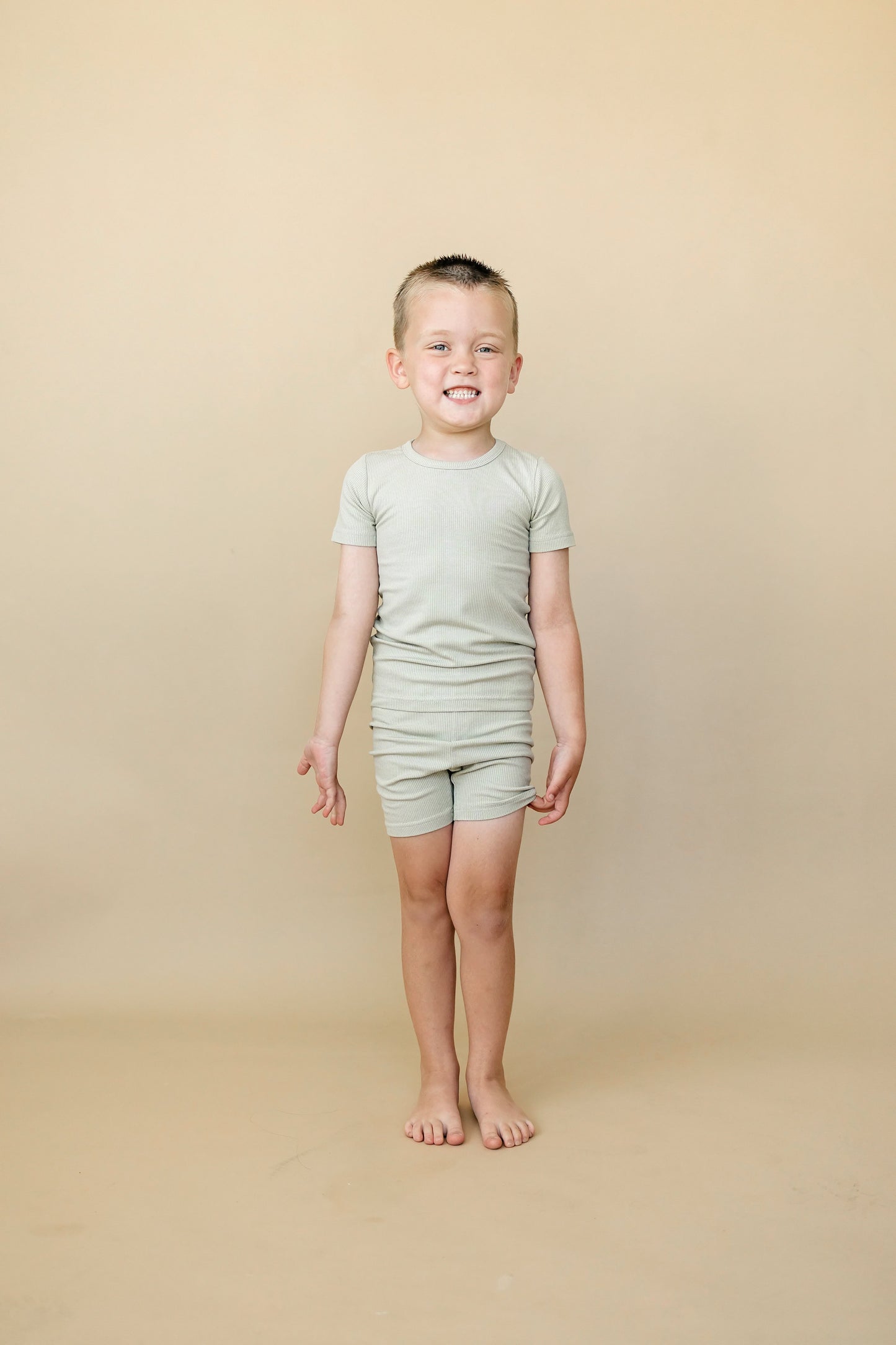 Little Joy Co. Solid Ribbed Bamboo 2pc Pajamas - more colors