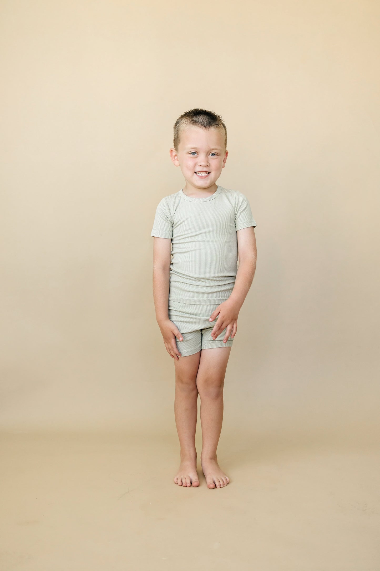 Little Joy Co. Solid Ribbed Bamboo 2pc Pajamas - more colors