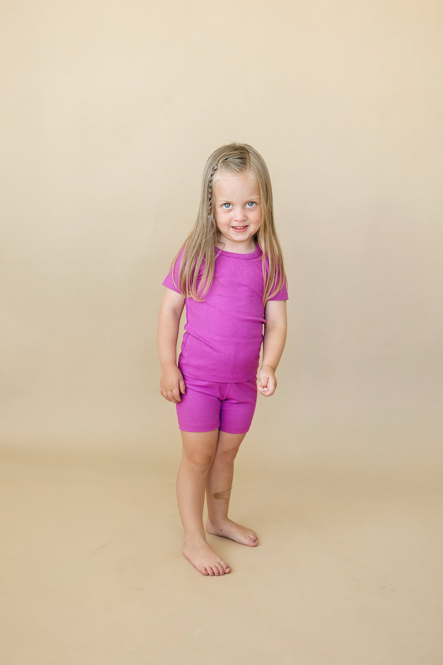 Little Joy Co. Solid Ribbed Bamboo 2pc Pajamas - more colors