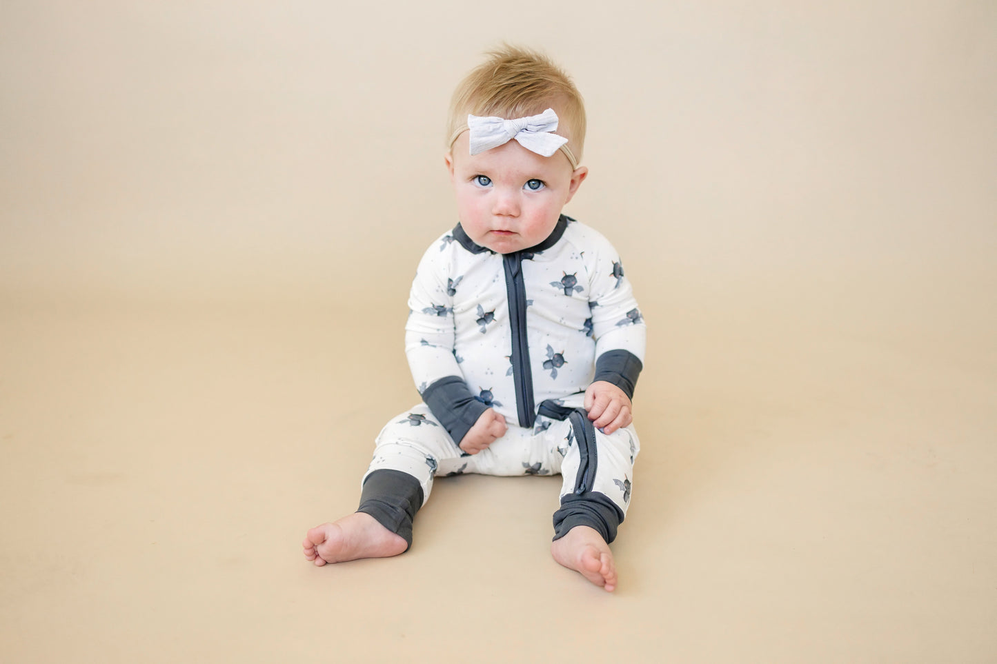 Little Joy Co. Batty for Bedtime Bamboo Zippy Romper