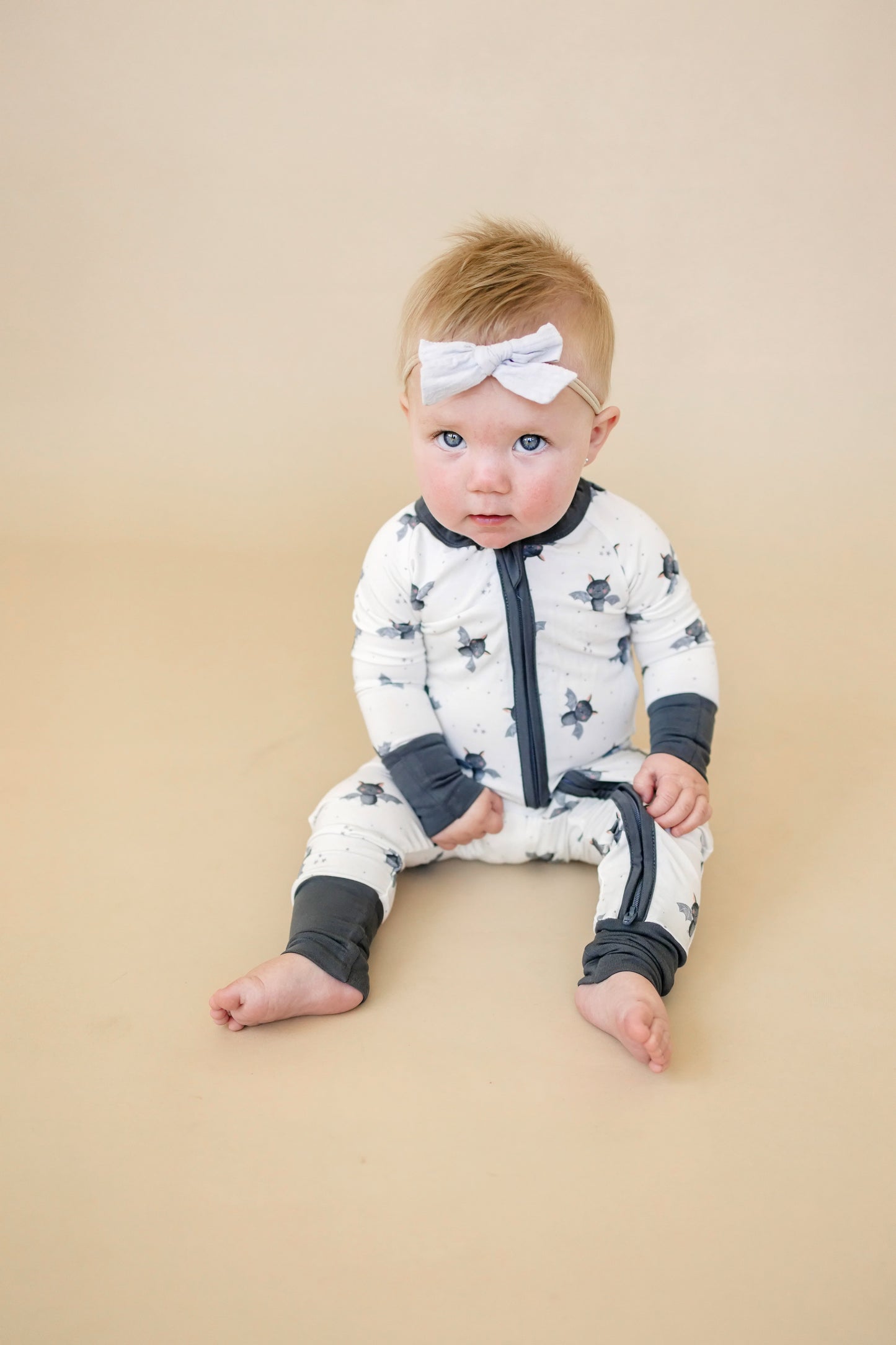 Little Joy Co. Batty for Bedtime Bamboo Zippy Romper