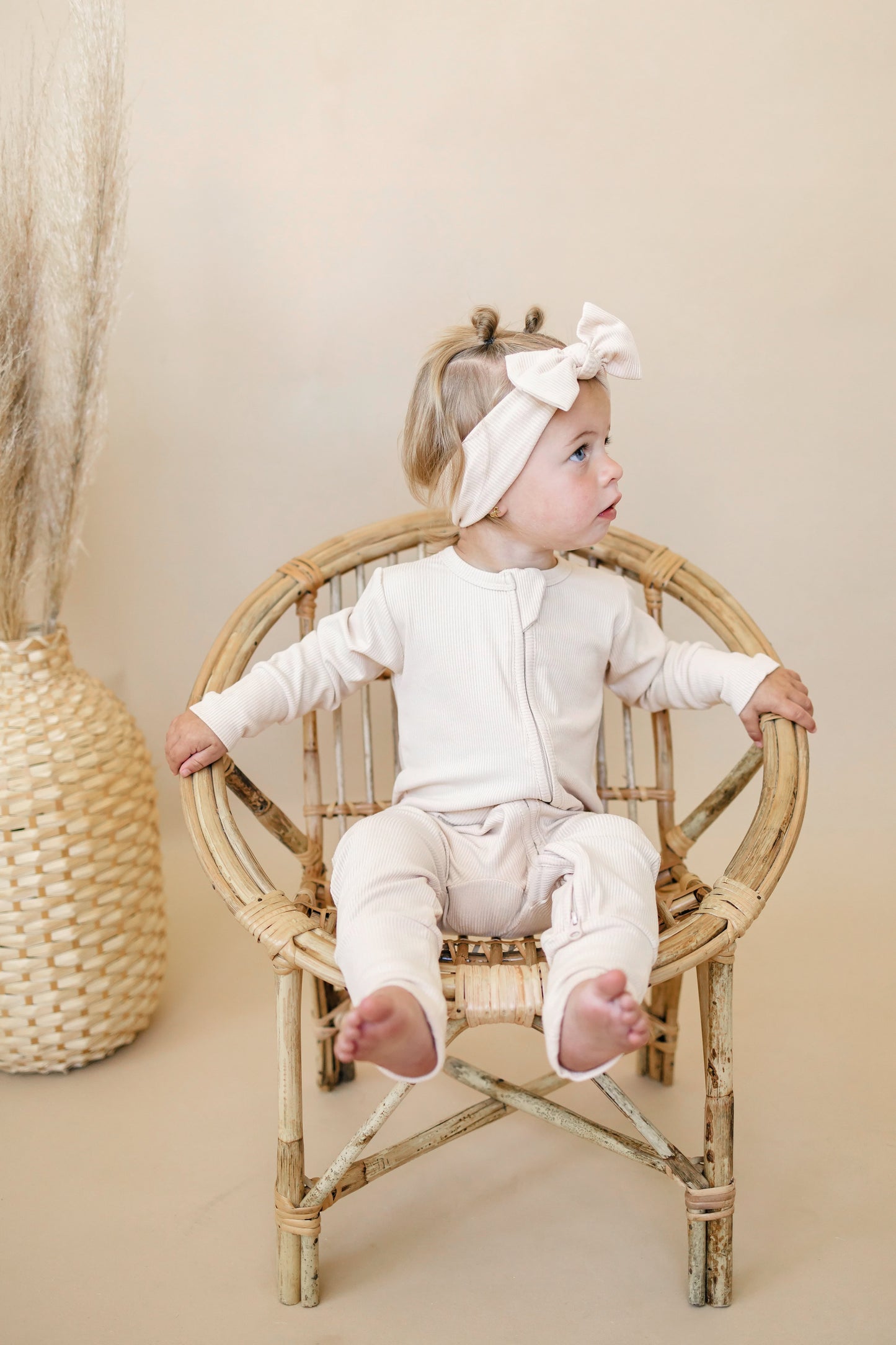 Little Joy Co. Solid Ribbed Bamboo Zippy Sleeper - more colors