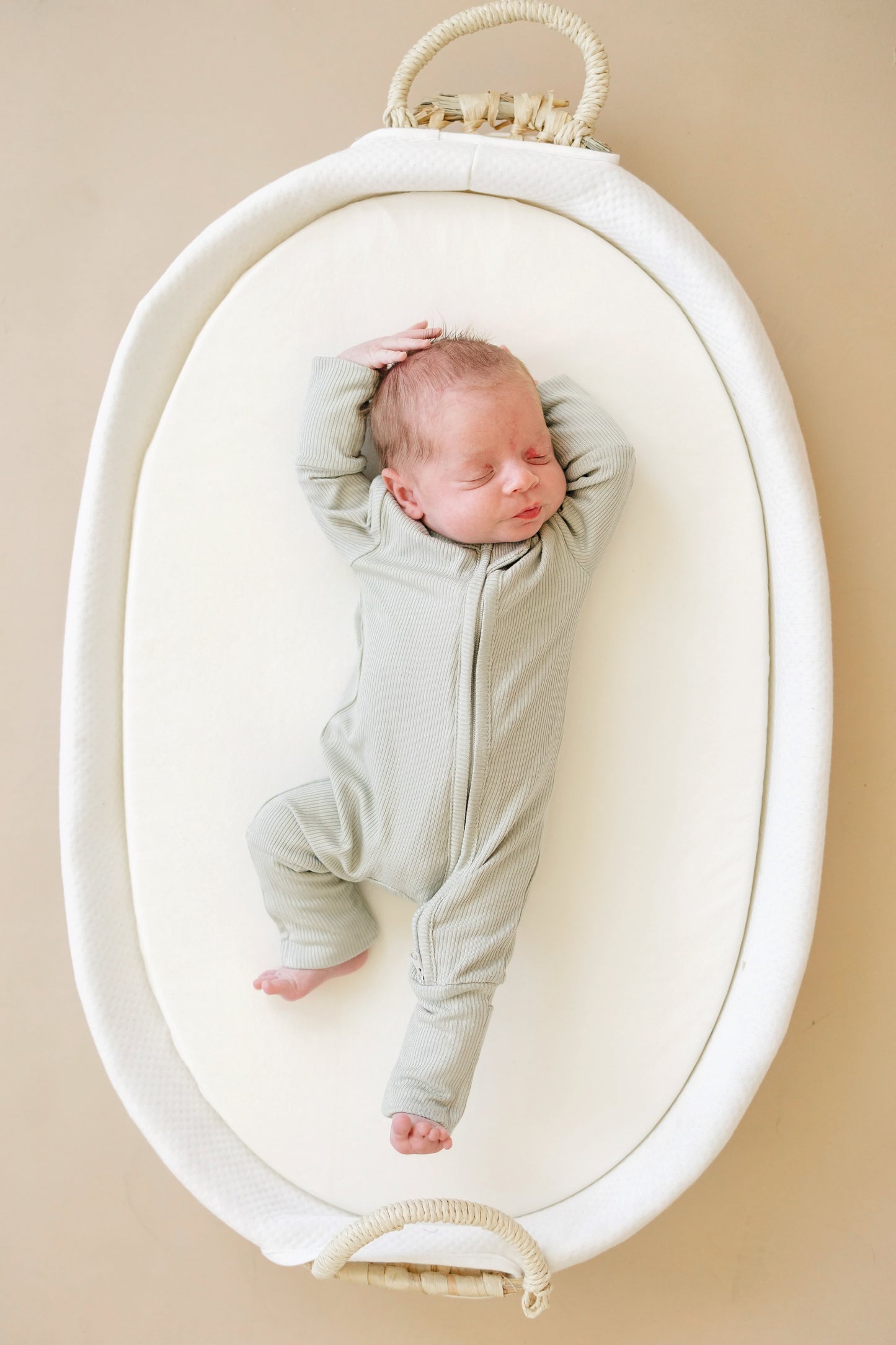 Little Joy Co. Solid Ribbed Bamboo Zippy Sleeper - more colors