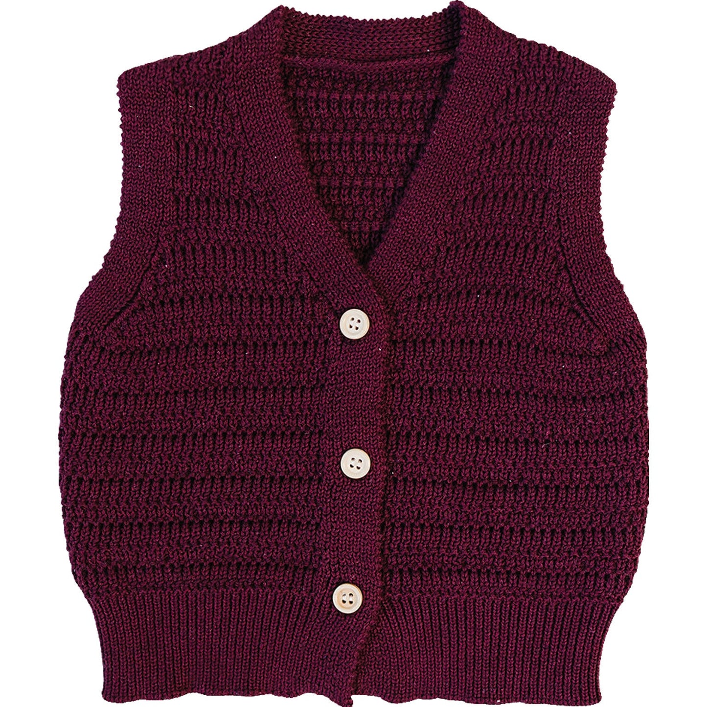 Burgundy Knit Vest