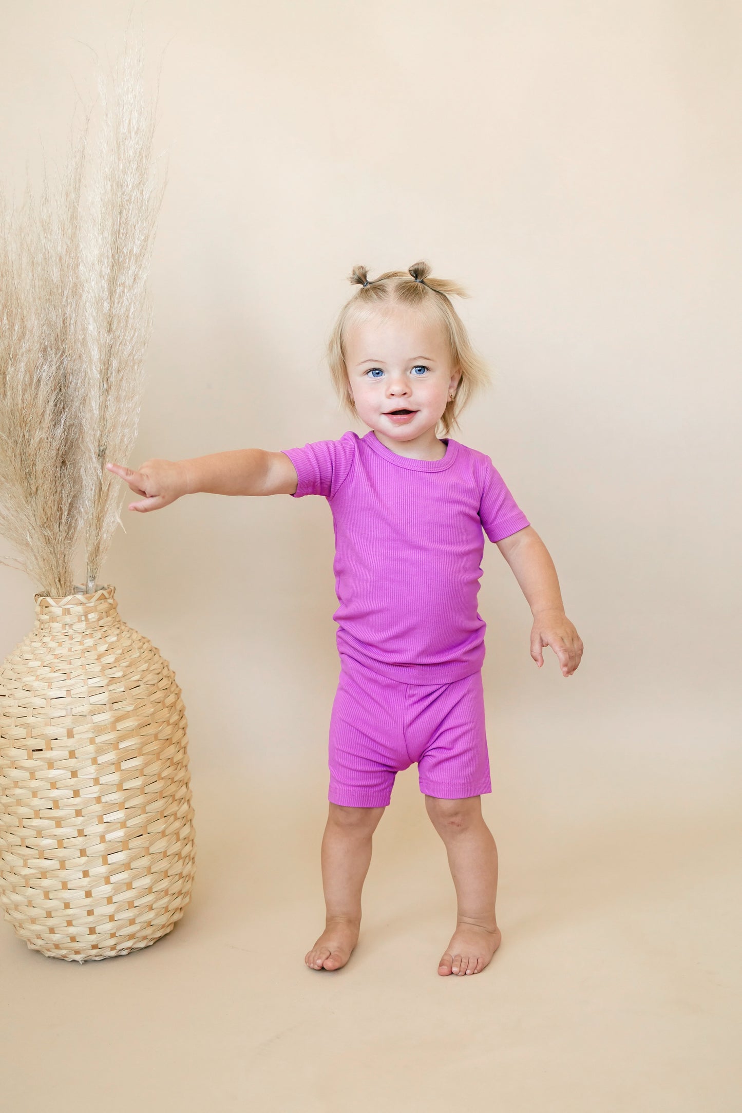 Little Joy Co. Solid Ribbed Bamboo 2pc Pajamas - more colors