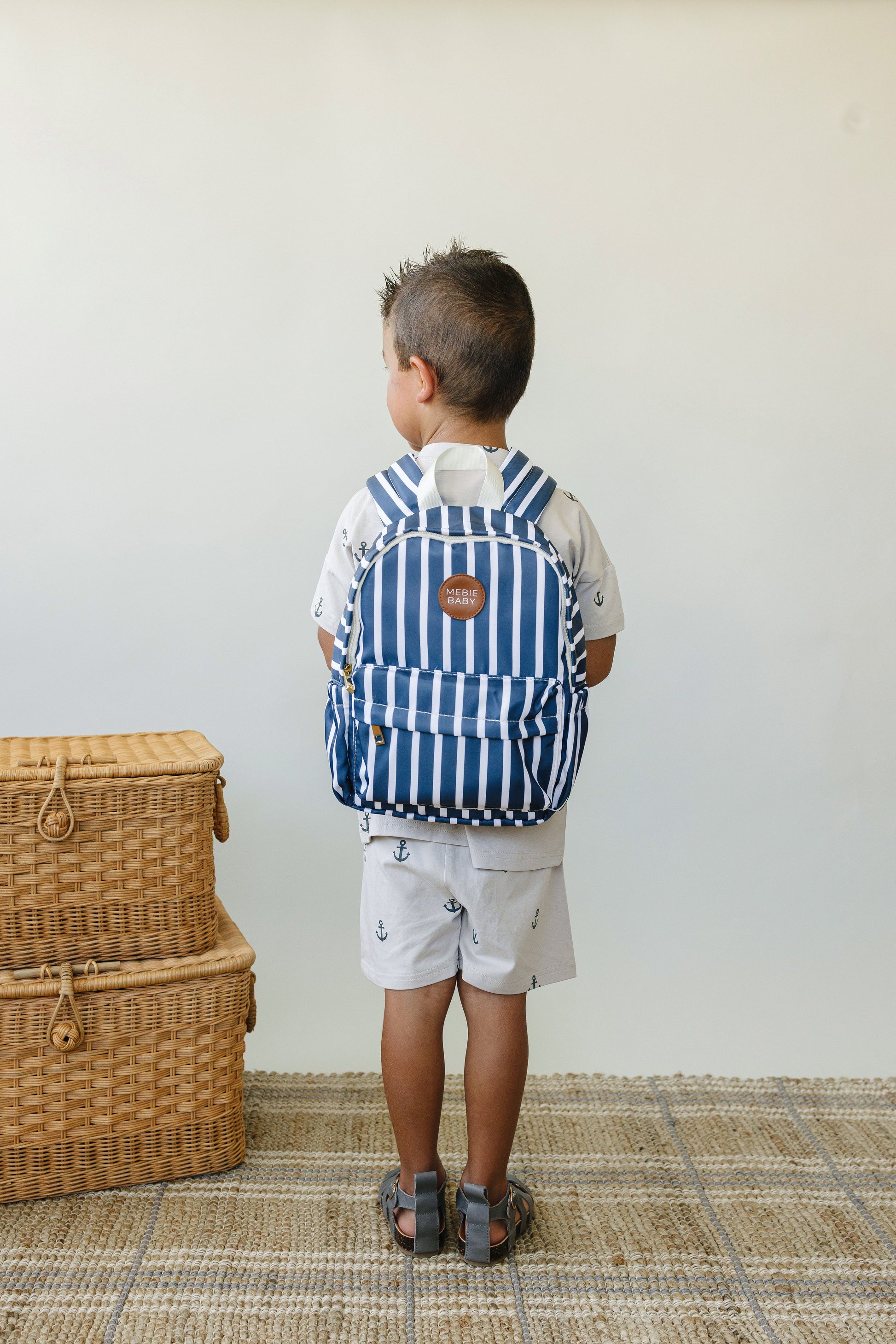 baby boy mini backpack JinBeryl Toddler for Boys or Girls, Little Kids Backpack for Preschool or Kindergarten (Dinosaur Black, Mini) It features a spacious main compartment and a front zippered pocket for small items Tiny Twinkle Toddler Fold-Up Backpack