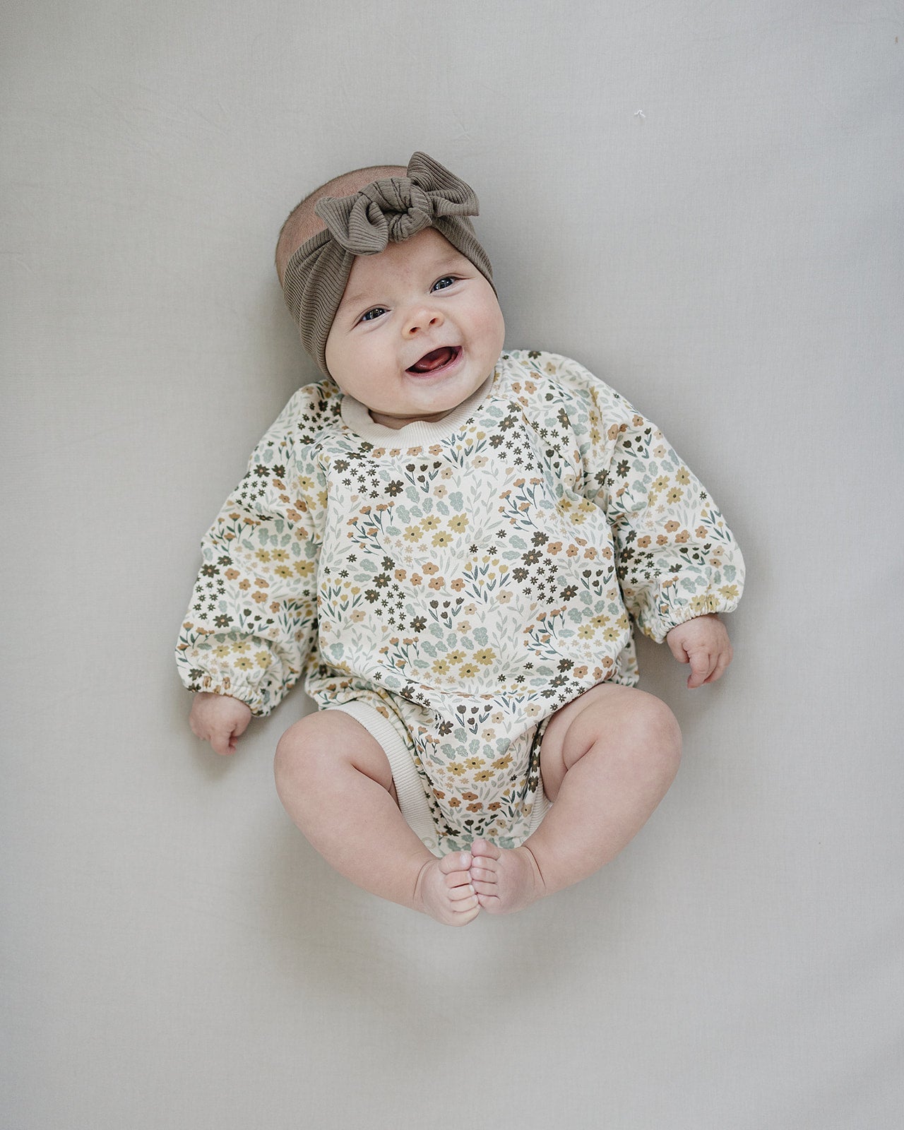 Mebie Baby Bloom French Terry Romper