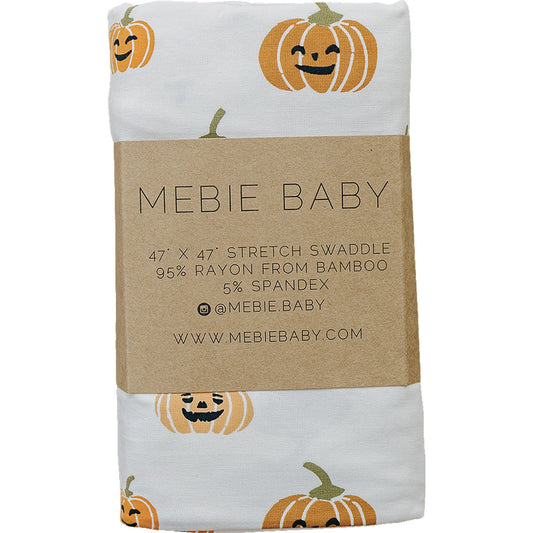 Mebie Baby  Pumpkins Bamboo Stretch Swaddle