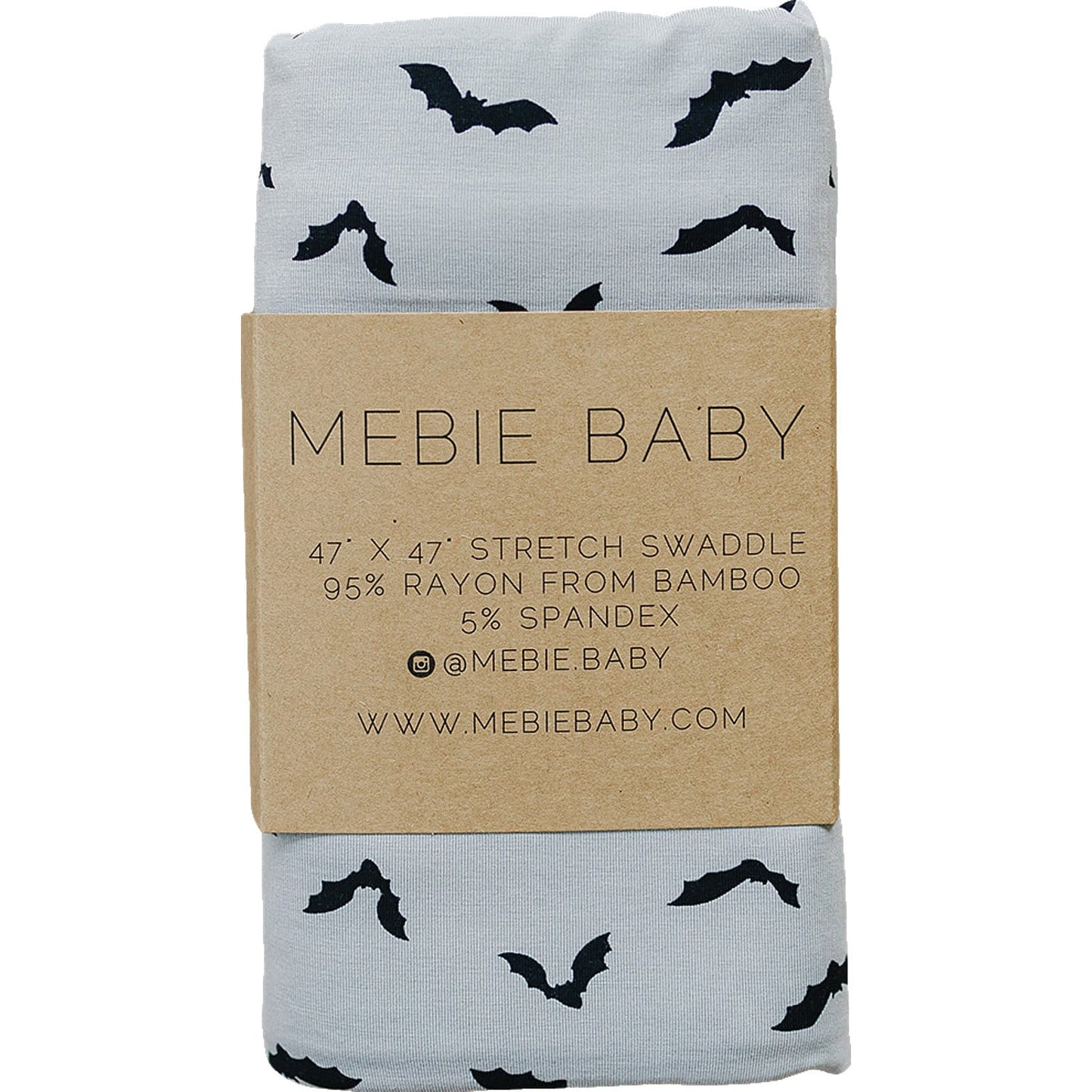 Mebie Baby Bats Bamboo Stretch Swaddle