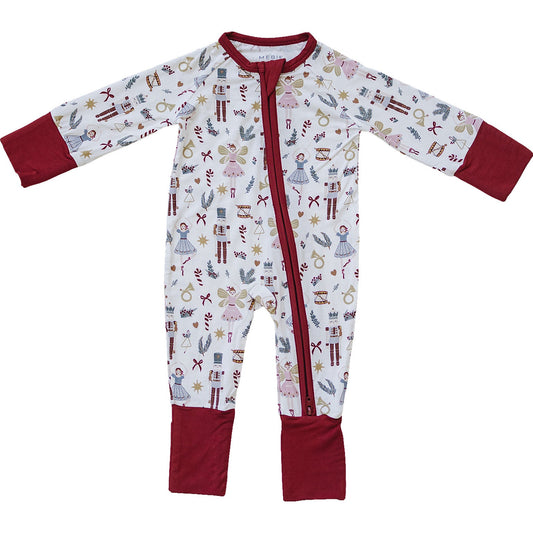 Mebie Baby Red Nutcracker Bamboo Zipper