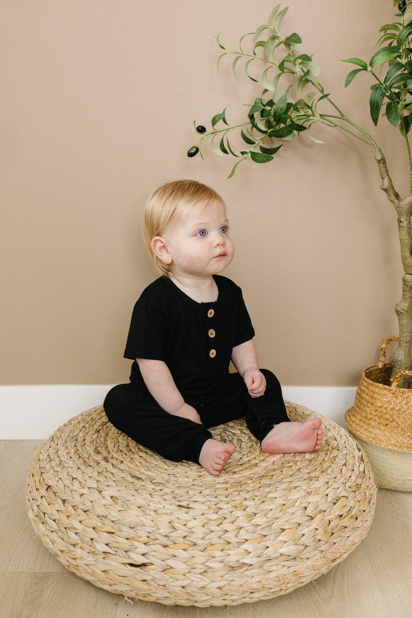 Little Joy Co. Bamboo Henley Romper