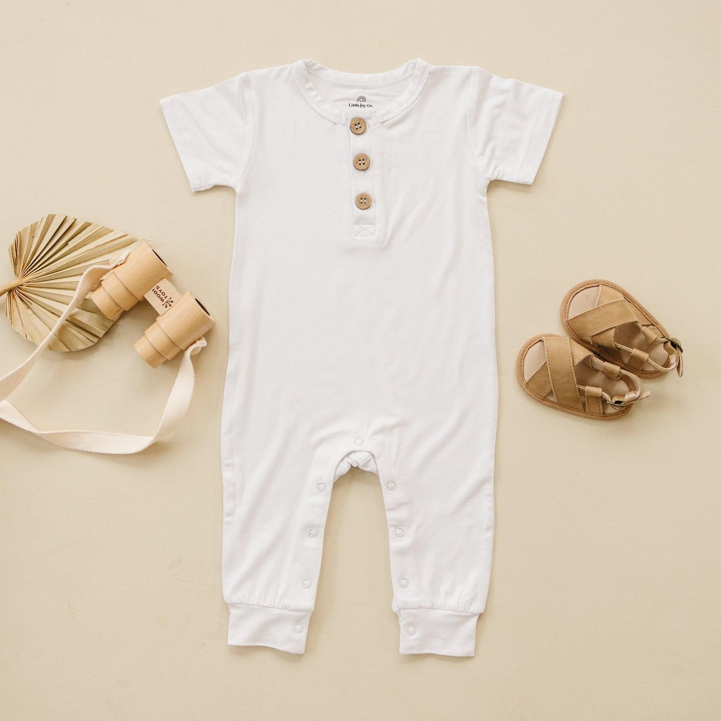 Little Joy Co. Bamboo Henley Romper