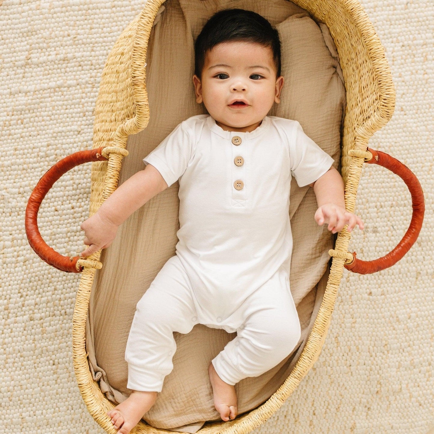 Little Joy Co. Bamboo Henley Romper