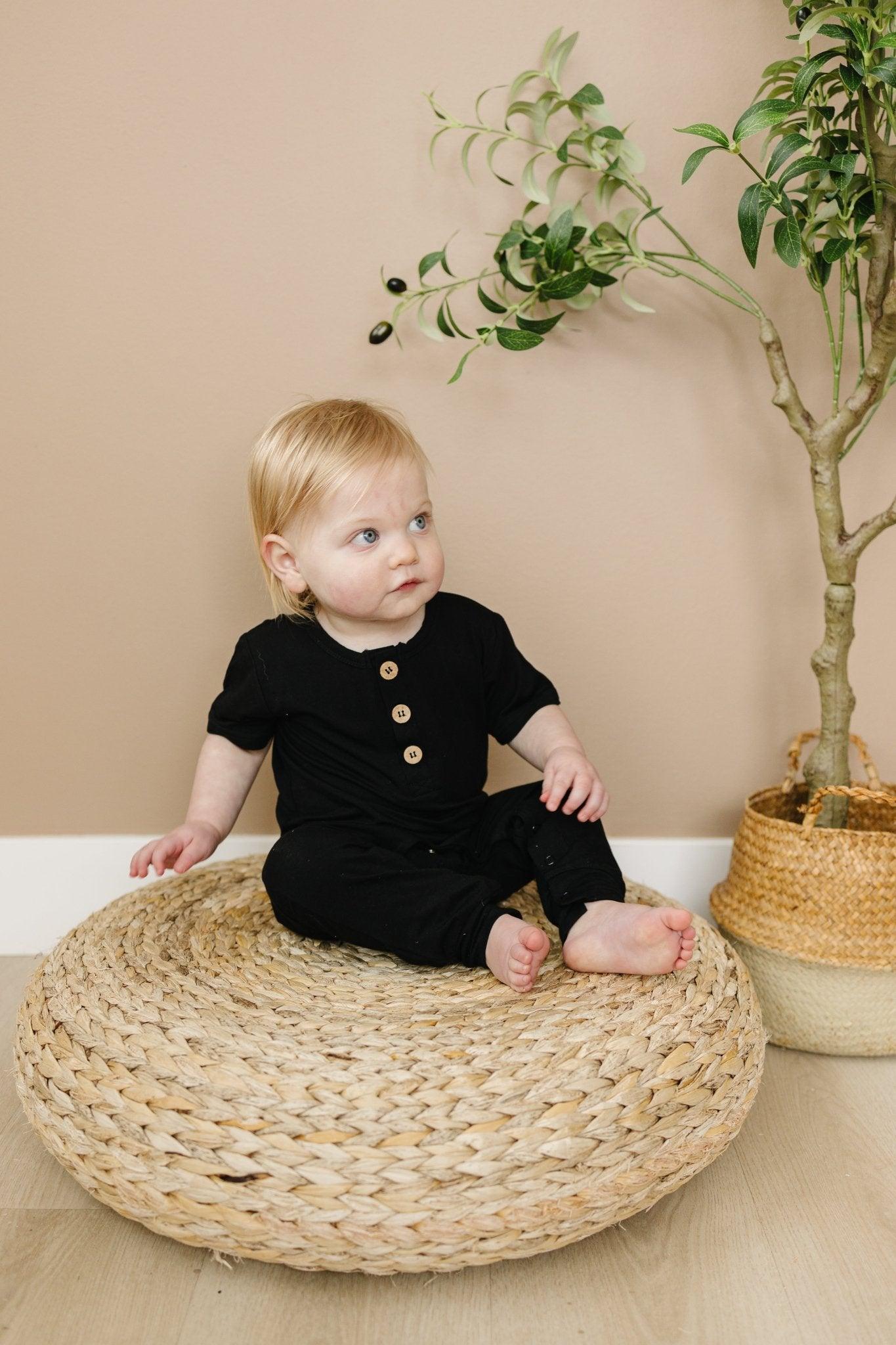 Little Joy Co. Bamboo Henley Romper